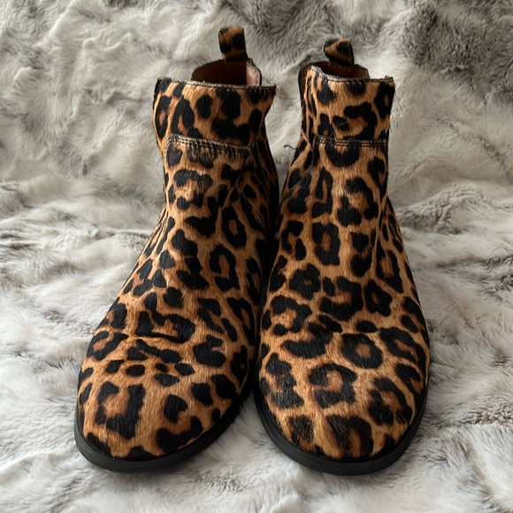 Franco Sarto Shoes - Franco Sarto Leopard Leather ankle Boots